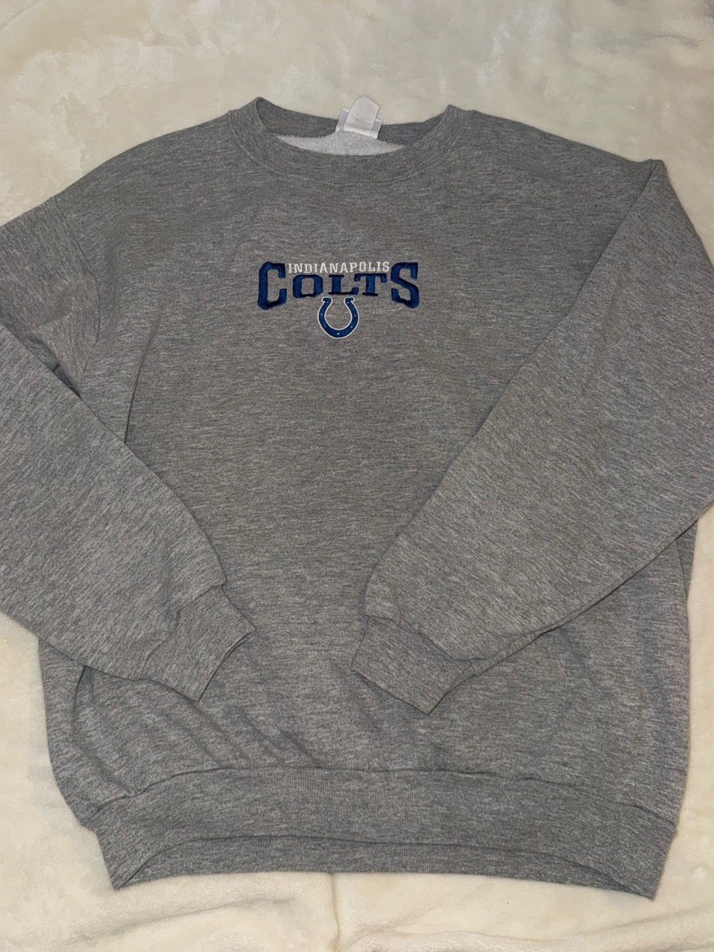 Indianapolis Colts Gray Crewneck Sweatshirt